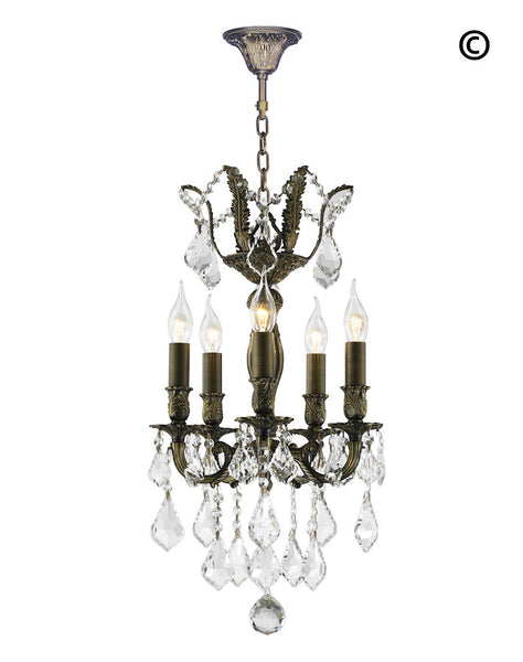 AMERICANA 5 Light Chandelier - Antique Bronze Style