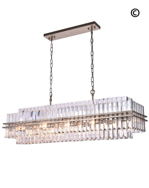 Ashton Collection - 120 cm Bar Light - Champagne Finish - Designer Chandelier 