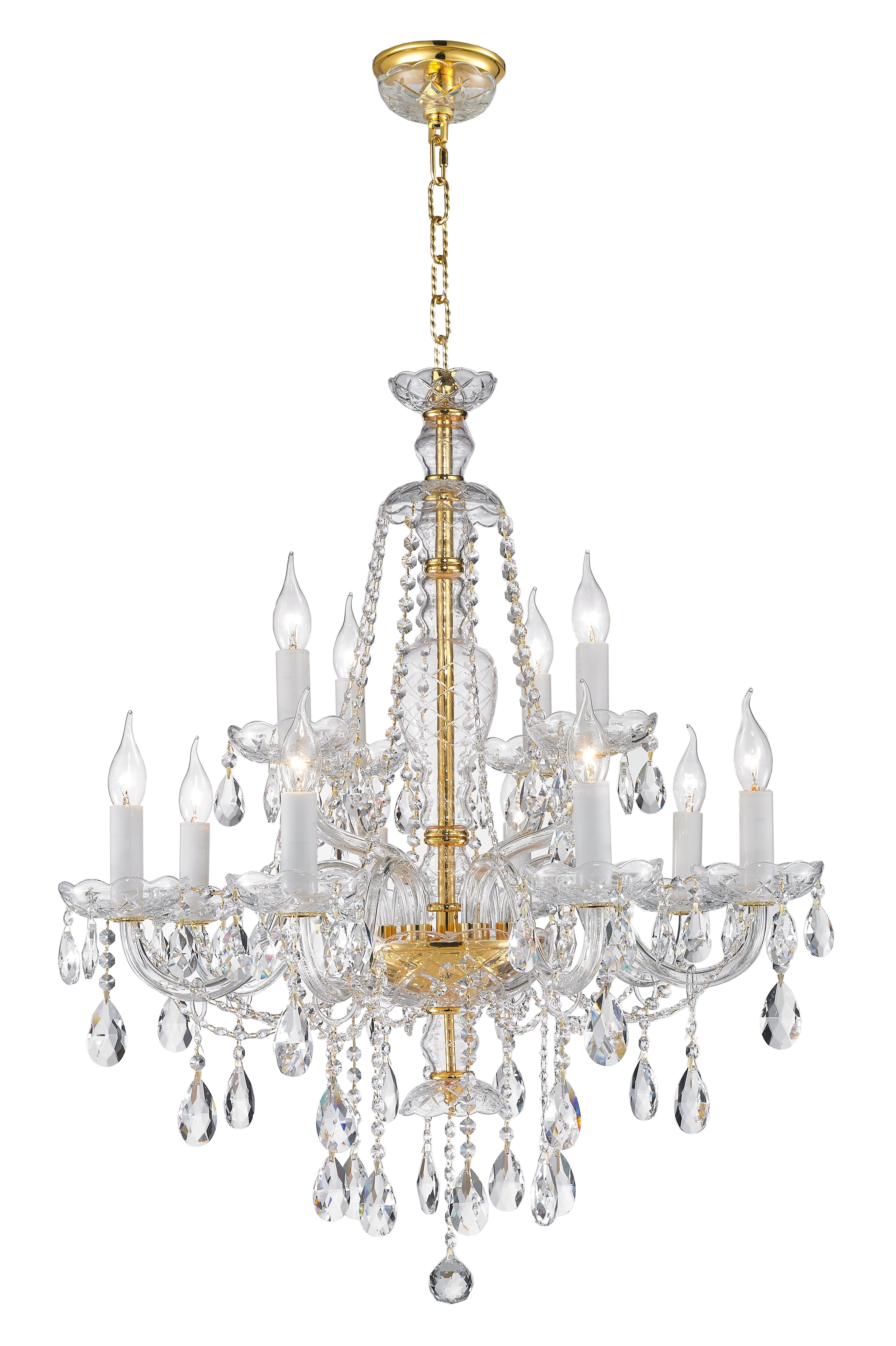 Gold and silver chandelier sale