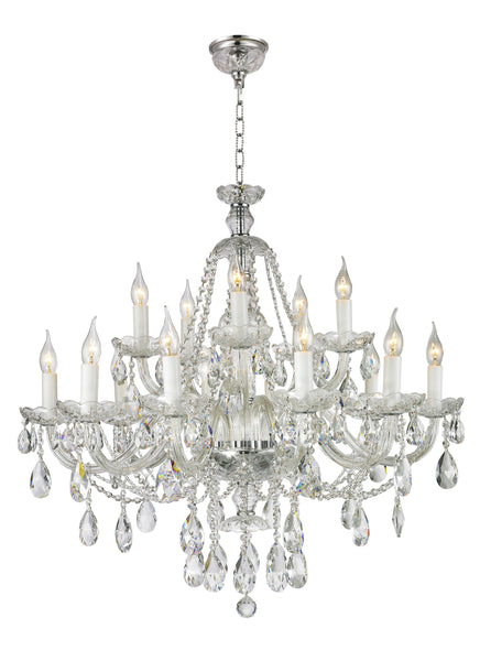 Bohemian Brilliance 15 Arm Crystal Chandelier- CHROME