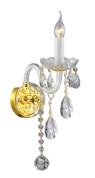 Bohemian Brilliance Single Arm Wall Sconce - GOLD