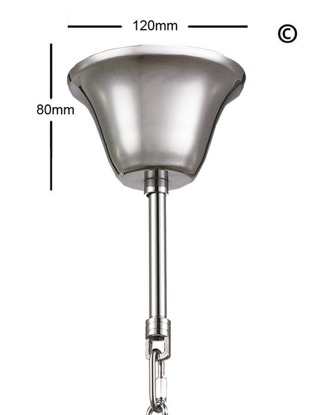 NewYork Empress - Basket Chandelier - Chrome - Width: 75cm