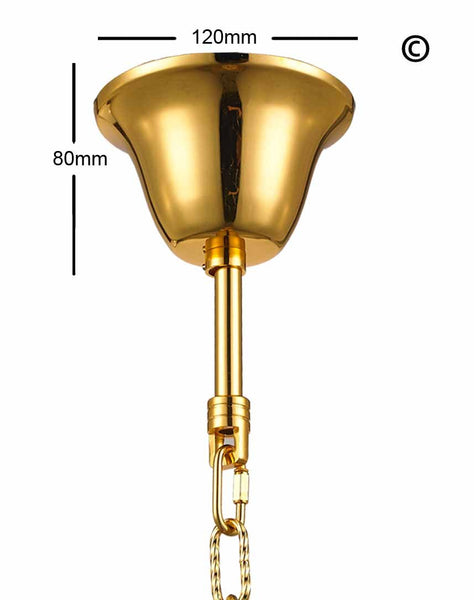 NewYork Oasis Spiral Chandelier - Gold - Width: 40cm