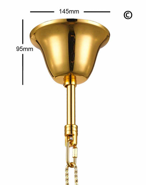 NewYork Oasis Spiral Chandelier - Gold - Width: 80cm