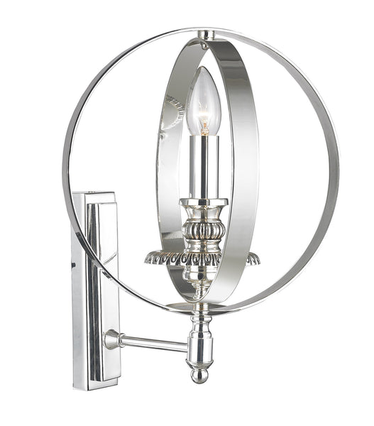 Hampton Orb - Wall Sconce - Silver Plated