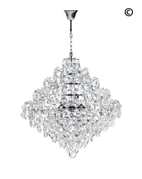 Diamond Edge - Chandelier Pendant Light - 40cm - Designer Chandelier 