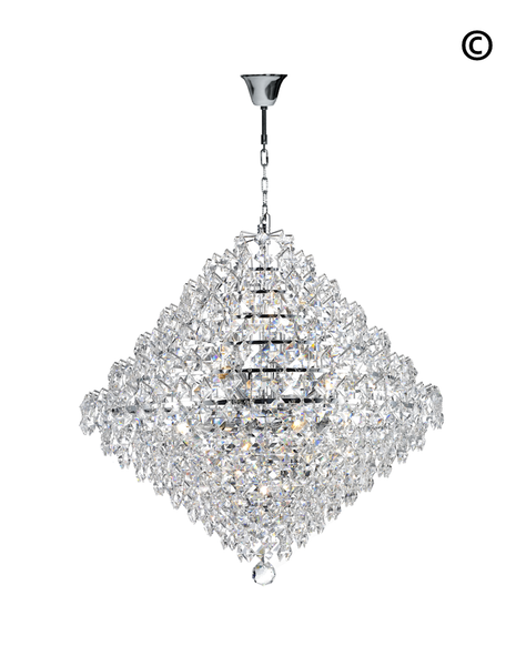 Diamond Edge - Chandelier Pendant Light - 60cm - Designer Chandelier 