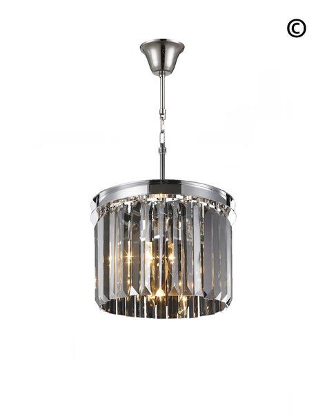 NewYork Oasis Open Ring Chandelier- Smoke Finish - W:30cm