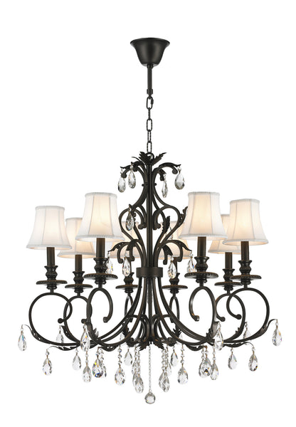 ARIA - Hampton 8 Arm Chandelier - Dark Bronze - Designer Chandelier 