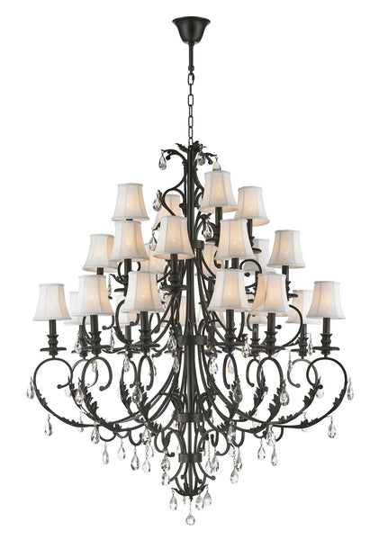 ARIA - Hampton 24 Arm Chandelier - Dark Bronze - Designer Chandelier 