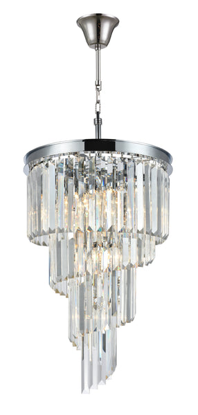 NewYork Oasis Spiral Chandelier - Chrome - Width: 40cm