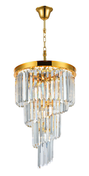 NewYork Oasis Spiral Chandelier - Gold - Width: 40cm