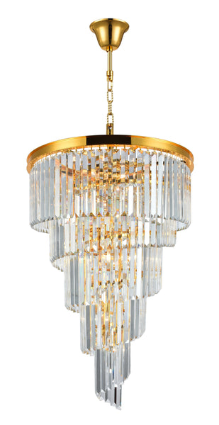 NewYork Oasis Spiral Chandelier - Gold - Width: 60cm