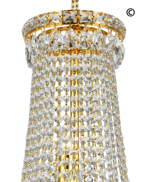 NewYork Empress - Basket Chandelier - Gold - Width: 75cm