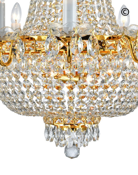 NewYork Empress - Basket Chandelier - Gold - Width: 75cm