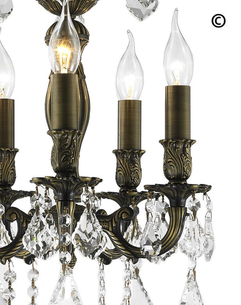 AMERICANA 5 Light Chandelier - Antique Bronze Style