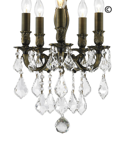 AMERICANA 5 Light Chandelier - Antique Bronze Style