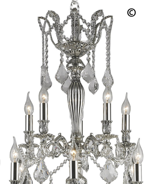 AMERICANA 25 Light Crystal Chandelier - Silver Plated