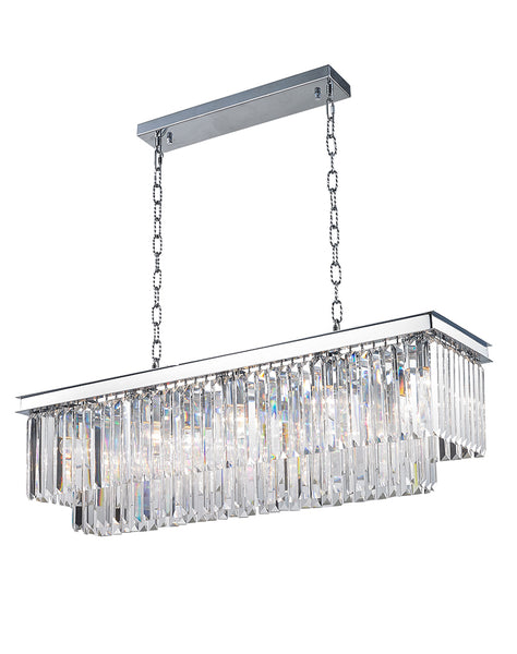 Oasis Bar Light Chandelier- Clear Finish - W:100cm