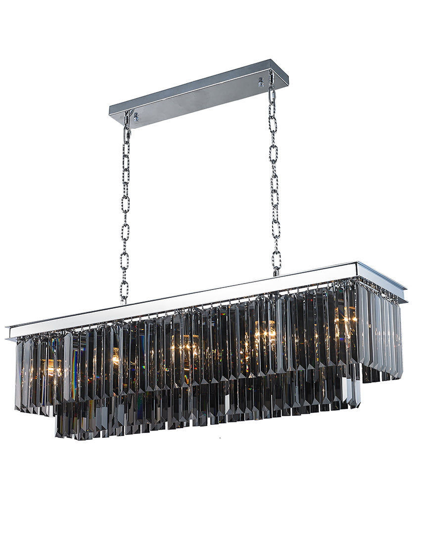 Smoked crystal chandelier sale